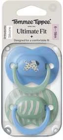 TOMMEE TIPPEE silikoninis čiulptukas FUN STYLE, 6-18 mėn., 2 vnt., 433651
