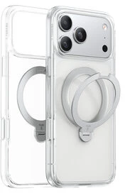 Dėklas Torras Ostand Q3 Spin, skaidrus - iPhone 17 Pro Max