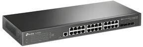 Šakotuvas TP-LINK | 24 prievadų 10/100/1000 Mbps stalinio kompiuterio tinklo jungiklis | SG3428X | Tvarkoma L2+ | Montuojamas ant stovo | SFP+ jungtys kiekis 4 | Maitinimo tipas Išorinis
