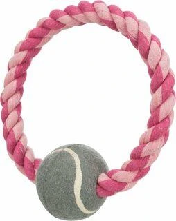 Trixie Žaislas Kamuolys teniso su virviniu ratu 18cm/6.4cm