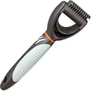 TRIXIE Fur detangler, Grėblys susivėlusiam kailiui, plastm.-metal., 6x18 cm