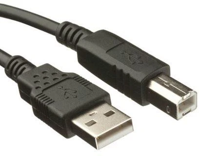 InLine USB 2.0 laidas, nuo A iki B, paauksuotas, juodas - 5m