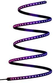 Twinkly Line išmanioji LED juostelė su RGB LED, 1,5 metro, juodas laidas, daugiaspalvė