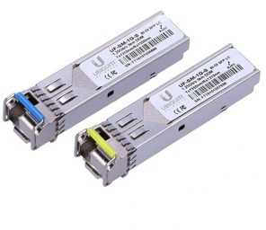Maršrutizatorius UBIQUITI UF-SM-1G-S Ubiquiti UF-SM-1G-S 1.25Gbps SFP 1xLC (Single-Mode) 1310/1550nm BiDi 3km - Pair