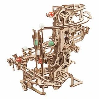 Marble Run Ball Track - mechaninis surinkimo modelis - fanera - 400 vienetų - Ugearsmodels
