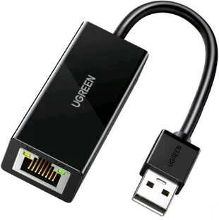 Tinklo adapteris UGREEN CR110 USB į RJ45 (juodas)