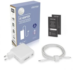 Nešiojamojo kompiuterio maitinimo adapteris Mitsu do laptopa 67W 1x USB-C Balta (ZM/USBC67W)