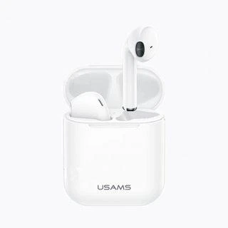 USAMS ausinės Bluetooth 5.0 TWS LUseries belaidės baltos spalvos BHULU01 (US-LU001)