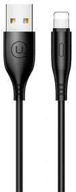 USAMS U18 Lightning 2A Fast Charge Kabelis 1m juodos spalvos SJ266USB01 (US-SJ266)