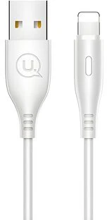USAMS U18 Lightning 2A greitojo įkrovimo laidas 1m baltas SJ266USB02 (US-SJ266)