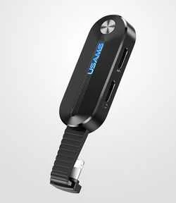USAMS AU10 2in1 adapteris su LED indikatoriumi