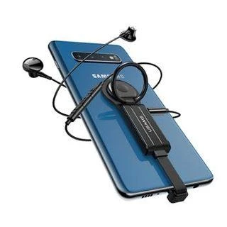 USAMS adapteris AU11 2-in-1 USB-C į 3.5mm + USB-C + žiedo laikiklis juodas SJ359TC01 (US-SJ359)