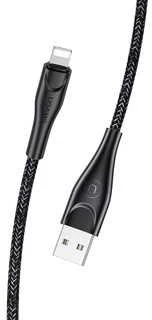 USAMS Braided U41 Lightning Kabelis 3m 2A juodos spalvos SJ397USB01 (US-SJ397) Fast Charge