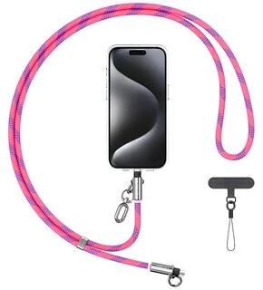 Usams SJ746 30W USB-C į Lightning 1.2m rožinis telefono dirželis su įkrovimo laidu