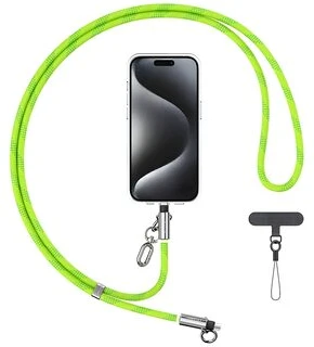 Usams SJ746 30W USB-C į Lightning 1.2m Žalias įkrovimo laidas su dirželiu