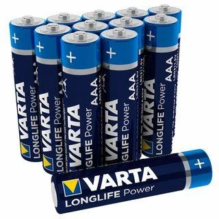 Varta Longlife Power AAA šarminės baterijos 1,5 V, 12 vnt.