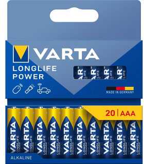 1x20 Varta Longlife Power Micro AAA LR 03 04903121720