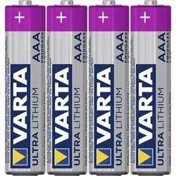 Varta Ultra Lithium AAA 1,5V 1100mAh elementas 6103, 4 vnt.