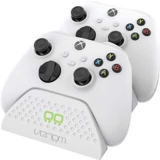 VENOM Doko stotelė do padów XBOX One/XBOX Series balta + 2x akumulator