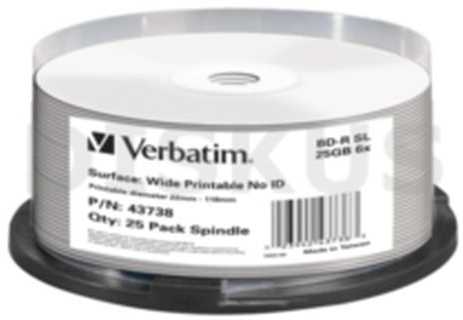 Verbatim BD-R 25 GB 6x25 vnt (43738)