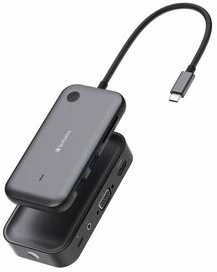 Verbatim Adapteris Hub USB-C – HDMI/USB-C /Eternet/2xUSB-A 3.0 pilkos spalvos 32150