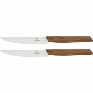 Victorinox Swiss Modern Steak peilių rinkinys Riešutmedžio mediena 2 vnt.