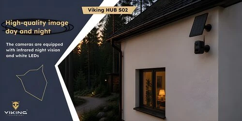 Kamera IP Viking Viking Set solárních kamer HUB S02