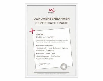Nuotraukų rėmelis Walther New Lifestyle 21x29,7 Dervos balta DIN A4 KV130W