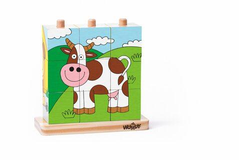 Woodyland kubinių ūkių blokai ant stulpų