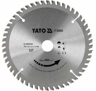 YATO diskinis pjūklas, skirtas ALUMINIUI 300x30mm 100 dantuku 6097