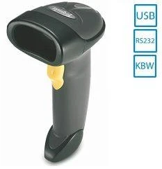 Zebra „Motorola LS2208“, lazeris, -30–30°, -65–65°, -60–60°, UPC/EAN UPC/EAN + papildomi kodai UCC/EAN 128, kodas 39, kodas 39, visas ASCII kodas 39, „TriOptic“ kodas 128..., 100 sek./puslapis