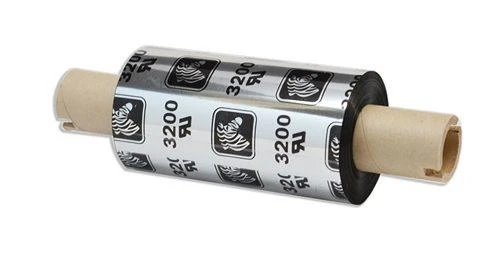 Zebra Vaško/dervos juostelė, 64 mm x 74 m (2,52 col. x 242 pėd.), 3200; didelio našumo, 12 mm (0,5 col.) šerdis, 12 vnt./dėžutėje
