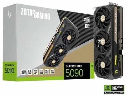 Vaizdo plokštė Zotac GAMING GeForce RTX 5090 SOLID OC NVIDIA 32 GB GDDR7