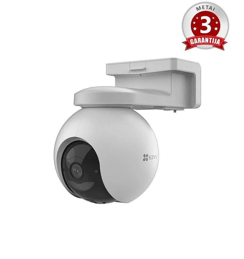EZVIZ | IP kamera | CS-EB8 4G/LTE su baterija | 3 MP | 4 mm | IP65 | H.265 / H.264 | „MicroSD“, maks. 512 GB | Baltas