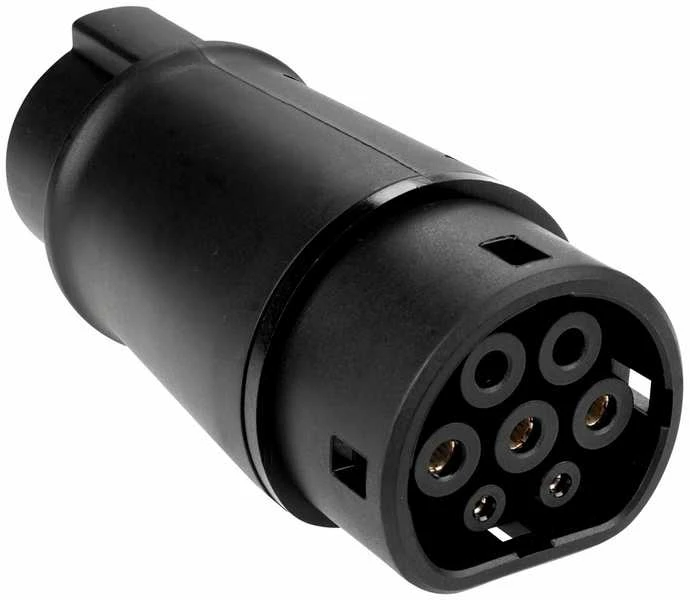Elektromobilio įkrovimo kabelio adapteris iš Type 2 į Type 1