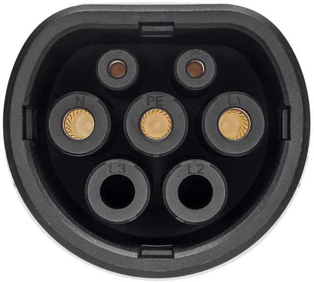 EV+ Charging Cable Type 2 to Type 2 Spiral 32A 3 Phase 5m | EV+ | EV-SCG-T2-32-3P-W | EV+ Charging Cable Type 2 to Type 2 Spiral 32A 3 Phase | 5 m
