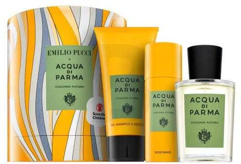 Set Acqua di Parma: Colonia Futura Eau De Cologne For Men, 100 ml + Colonia Futura Dušo želė & Šampūnas 2-In-1, 75 ml + Colonia Futura Anti-Sweat Dezodorantas Purškiklis For Men, 50 ml