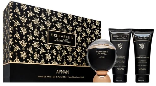 Afnan Souvenir Desert Rose - EDP 100 ml + dušo želė 100 ml + kūno losjonas 100 ml