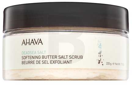 AHAVA Softening Butter Dead Sea Salt Scrub minkštinamasis sviestinis druskos šveitiklis, 220 g