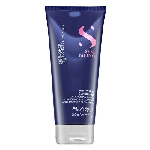 Alfaparf Milano Semi Di Lino Skirtas šviesiems plaukams and Sidabrinis kondicionierius 200ml