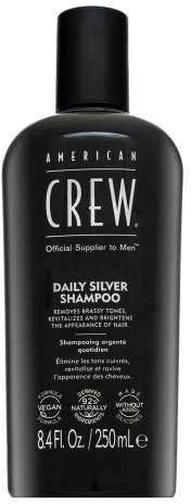 American Crew Daily Sidabrinis Paraben-Free Hair Šampūnas For Spalvą išsaugantis, 250 ml