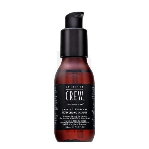 „American Crew“ skutimosi odos priežiūros itin gildinantis skutimosi aliejus, 50 ml
