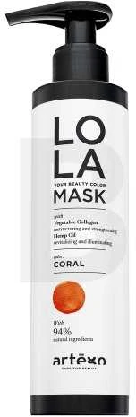Artègo Lola Your Beauty Colour Mask Coral plaukų kaukė, 200 ml