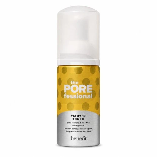 Benefit The POREfessional Tight 'N Toned Pore Refining AHA + PHA Toning Foam veido losjonas ir Purškiklis moterims, 60 ml