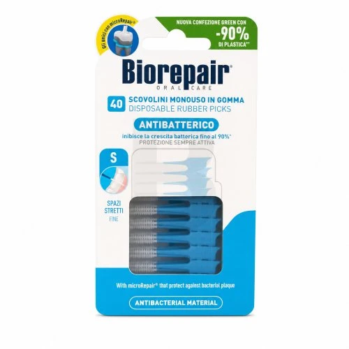 Biorepair vienkartiniai guminiai krapštukai, 40 vnt., S