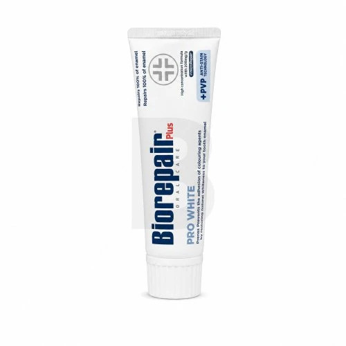 Biorepair Plus Pro Baltas balinamoji dantų pasta 75 ml