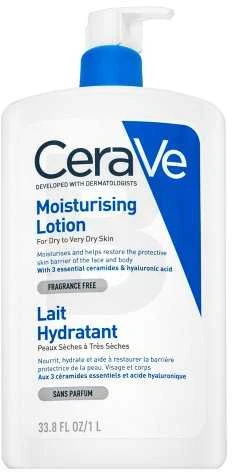 Drėkinamasis veido ir kūno losjonas sausai ir labai sausai odai Cerave Moisturising Lotion, 1000 ml