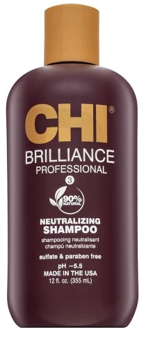 Farouk Systems Drėkinantis plaukų šampūnas CHI Deep Brilliance Olive &amp; Monoi Neutralizing Šampūnas 355ml