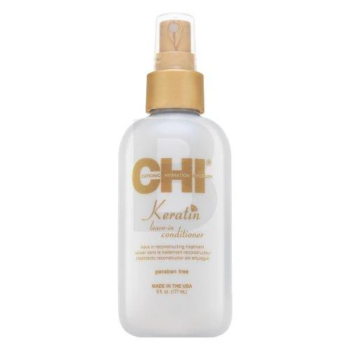 Nenuskalaujamas pažeistų plaukų kondicionierius su keratinu CHI Keratin Leave-in Conditioner 177 ml