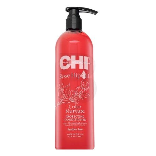 Farouk Systems CHI Rose Hip Oil kondicionierius dažytiems plaukams su erškėtuogių aliejumi, 739 ml